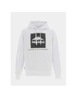 Sweat à capuche manolo blanc homme - Helvetica