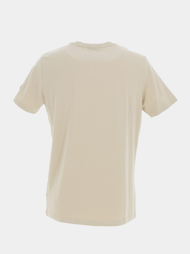 T-shirt azul beige homme - Helvetica