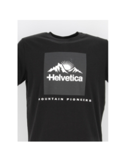 T-shirt azul noir homme - Helvetica