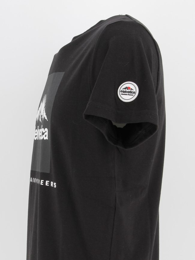 T-shirt azul noir homme - Helvetica