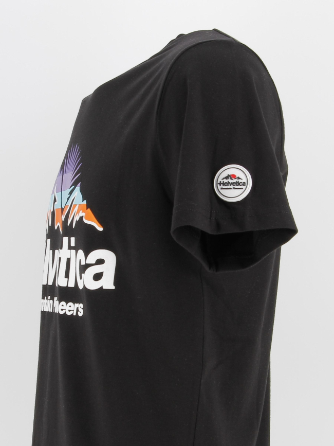 T-shirt mika noir homme - Helvetica