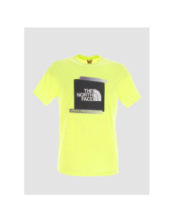T-shirt essential graphic jaune fluo homme - The North Face