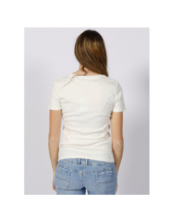 T-shirt slim cody blanc femme - Tommy Hilfiger