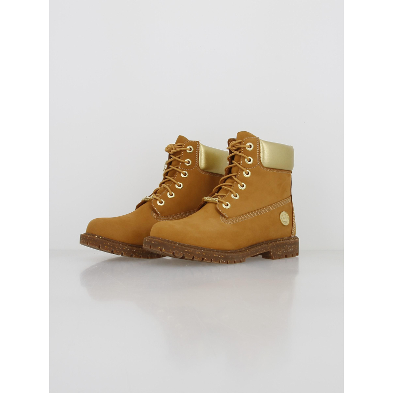 Boots heritage 6inch pailletes marron femme Timberland wimod