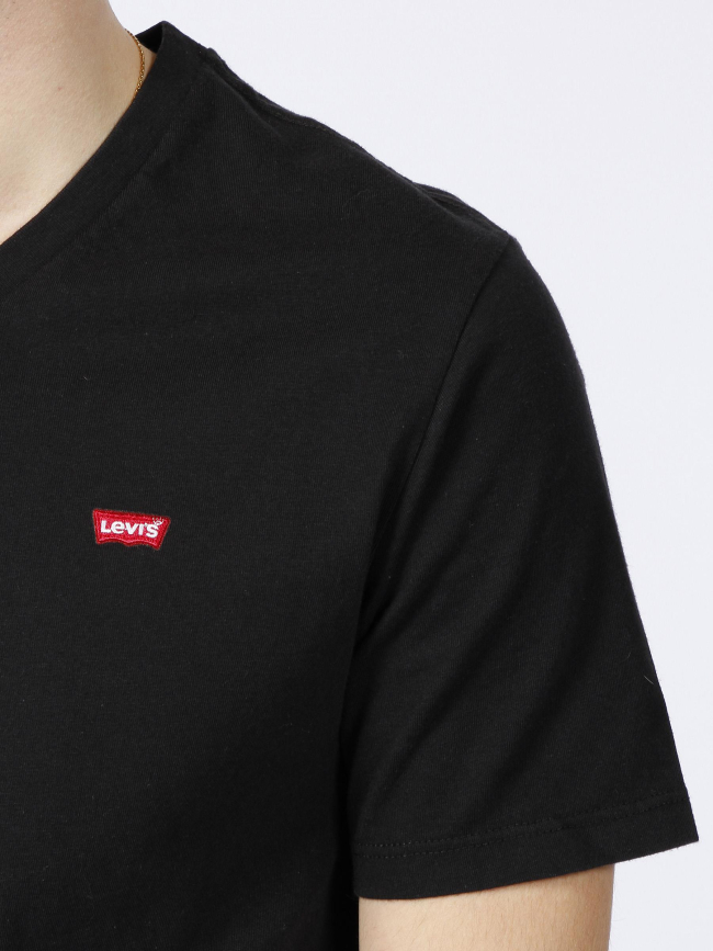 T-shirt original col v noir homme - Levi's