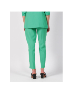 Pantalon cigarette elly vert femme - Only