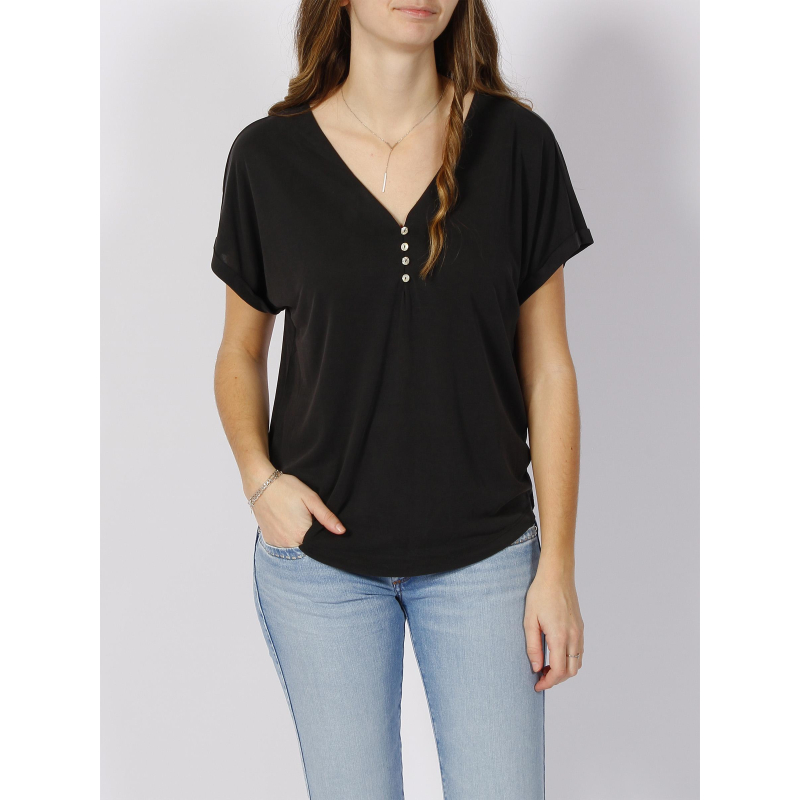 T-shirt basique free life noir femme - Only