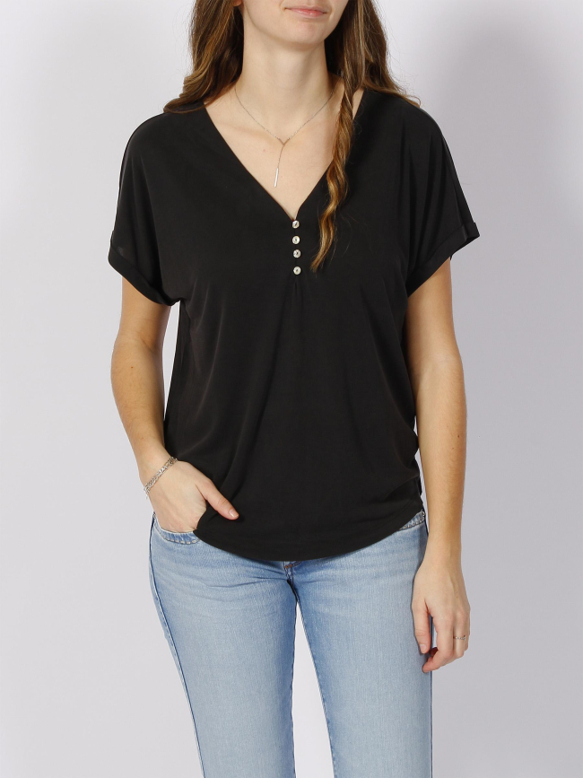 T-shirt basique free life noir femme - Only