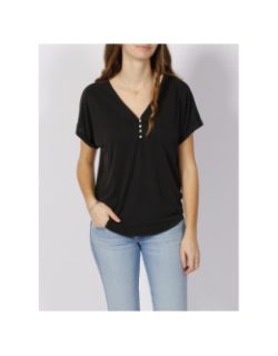 T-shirt basique free life noir femme - Only