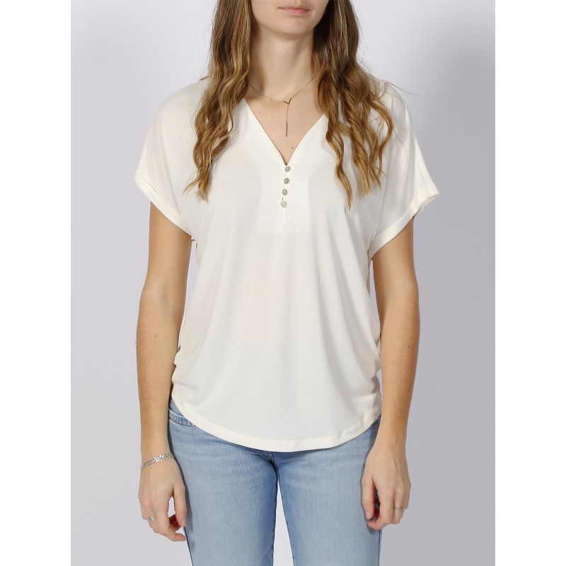 T-shirt basique free life blanc femme - Only