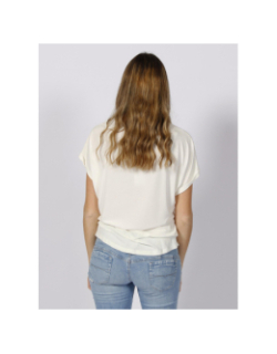 T-shirt basique free life blanc femme - Only