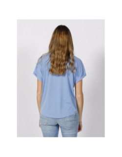 T-shirt basique free life bleu femme - Only