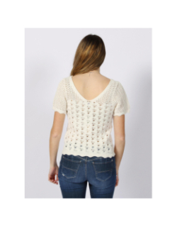 T-shirt becca life tricot blanc femme - Only