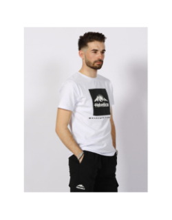 T-shirt azul blanc homme - Helvetica