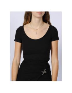 T-shirt cheryl jewel dos ouvert noir femme - Guess