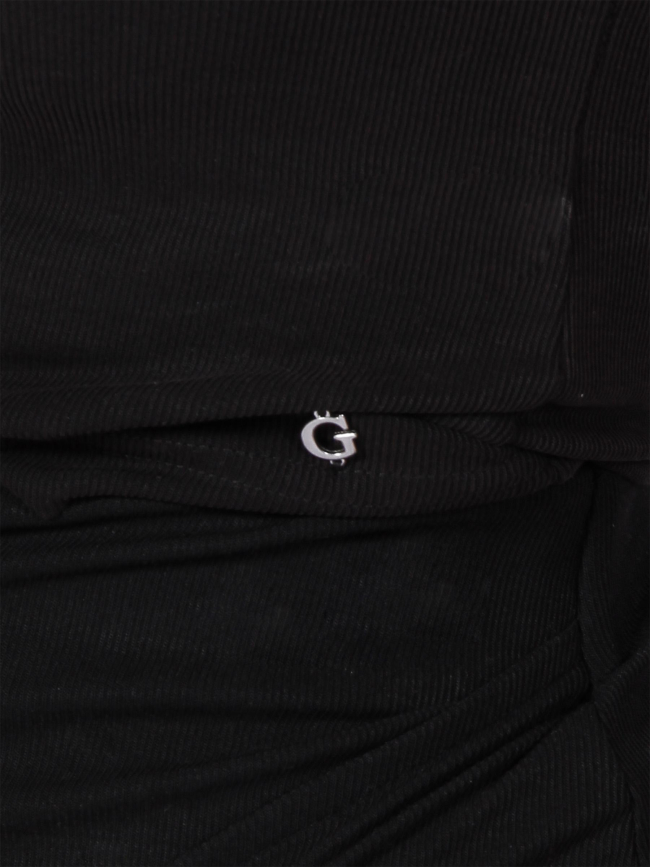 T-shirt cheryl jewel dos ouvert noir femme - Guess