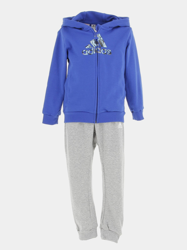 Ensemble de survêtement jogging veste bleu gris enfant - Adidas