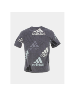 T-shirt multi-logo gris enfant - Adidas