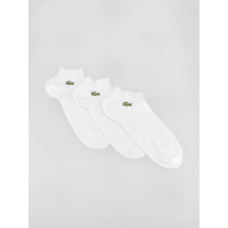 Pack 3 paires de chaussettes performance blanc - Lacoste