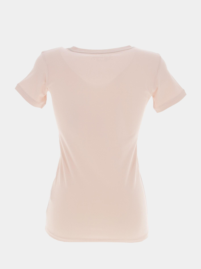 T-shirt mini triangle rose femme - Guess