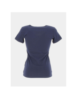 T-shirt mini triangle bleu marine femme - Guess