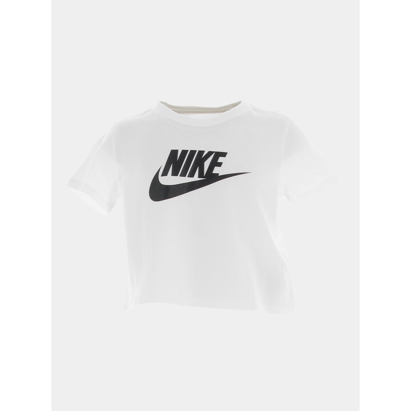 T-shirt crop sportswear futura blanc fille - Nike