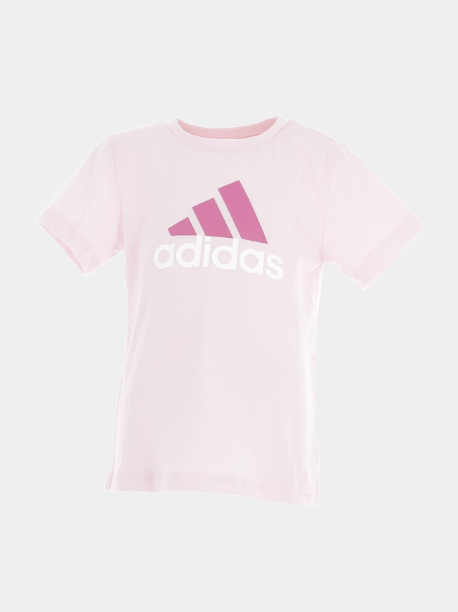 Ensemble t-shirt short performance rose gris enfant - Adidas