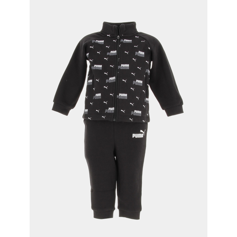 Ensemble de survêtement veste zippé jogging noir enfant - Puma