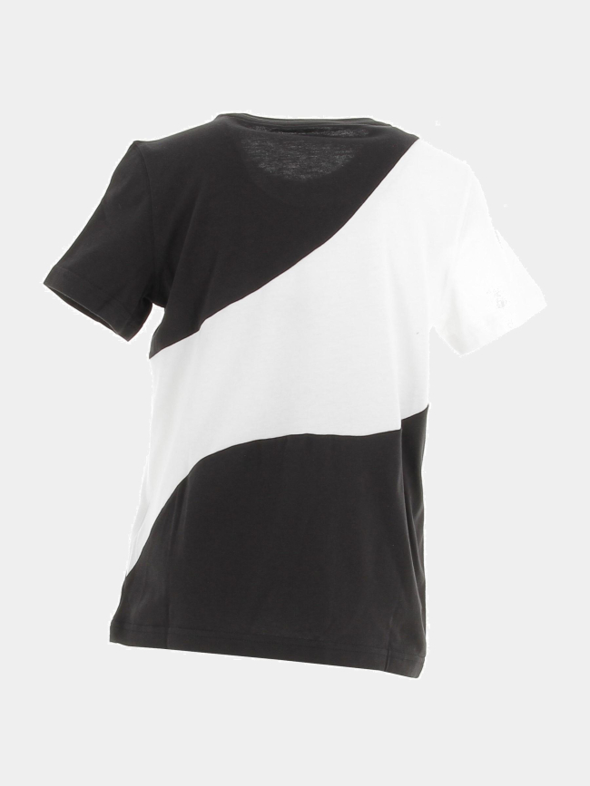 T-shirt colorblock cat noir blanc enfant - Puma