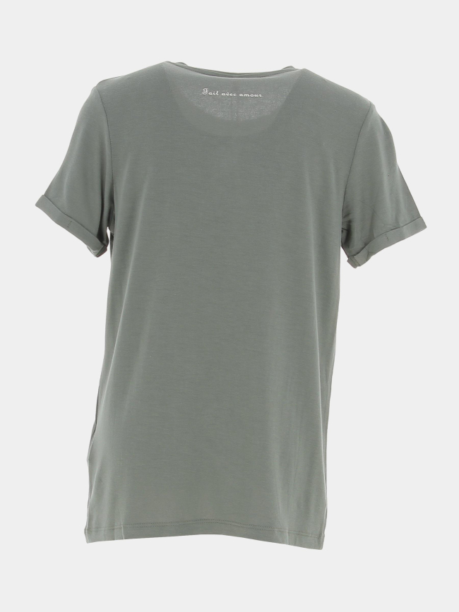 T-shirt bonka vert kaki fille - Name It