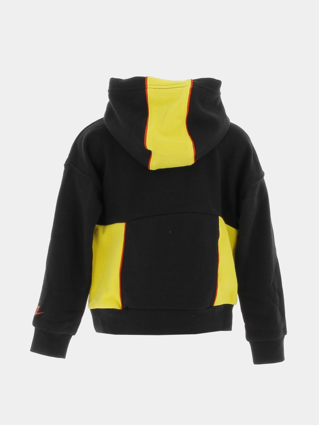 Sweat à capuche sportswear noir jaune enfant - Nike