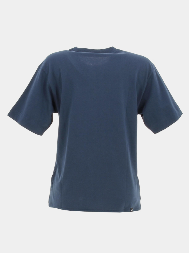 T-shirt cat logo bleu marine femme - Puma