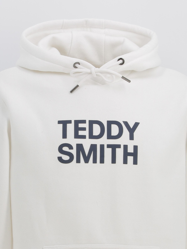 Sweat à capuche siclass blanc homme - Teddy Smith