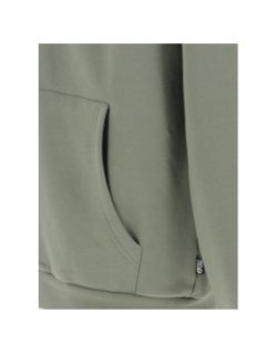 Sweat zippé à capuche basement vert kaki homme - Picture