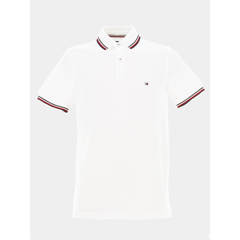 Polo core tipped blanc homme - Tommy Hilfiger