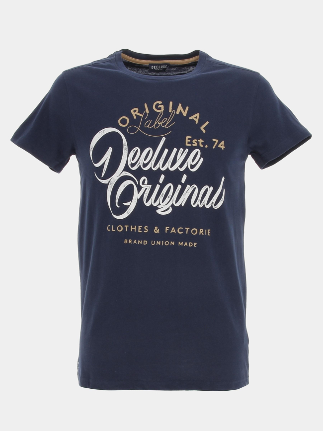 T-shirt daily bleu marine homme - Deeluxe
