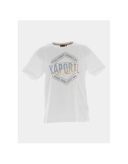 T-shirt print blanc garçon - Kaporal