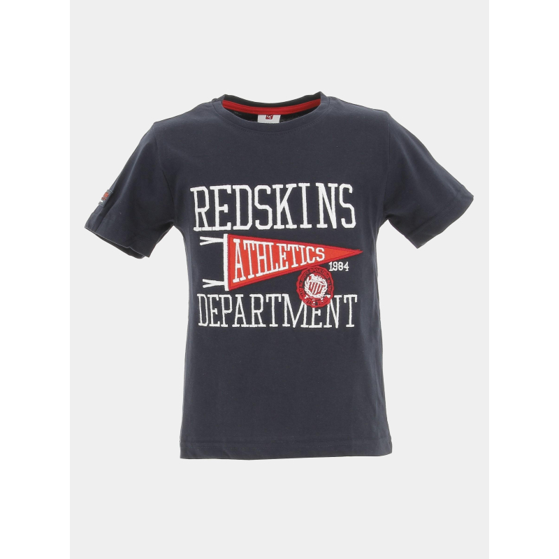 T-shirt brodé flag bleu marine garçon - Redskins