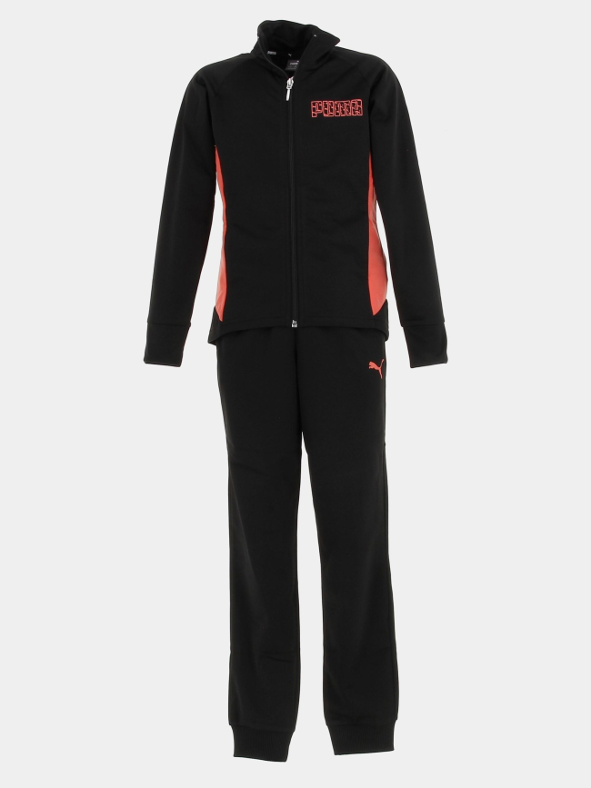 Survêtment veste zippée jogging noir fille - Puma