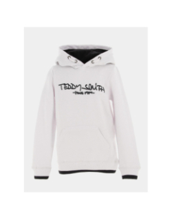 Sweat à capuche siclass blanc enfant - Teddy Smith