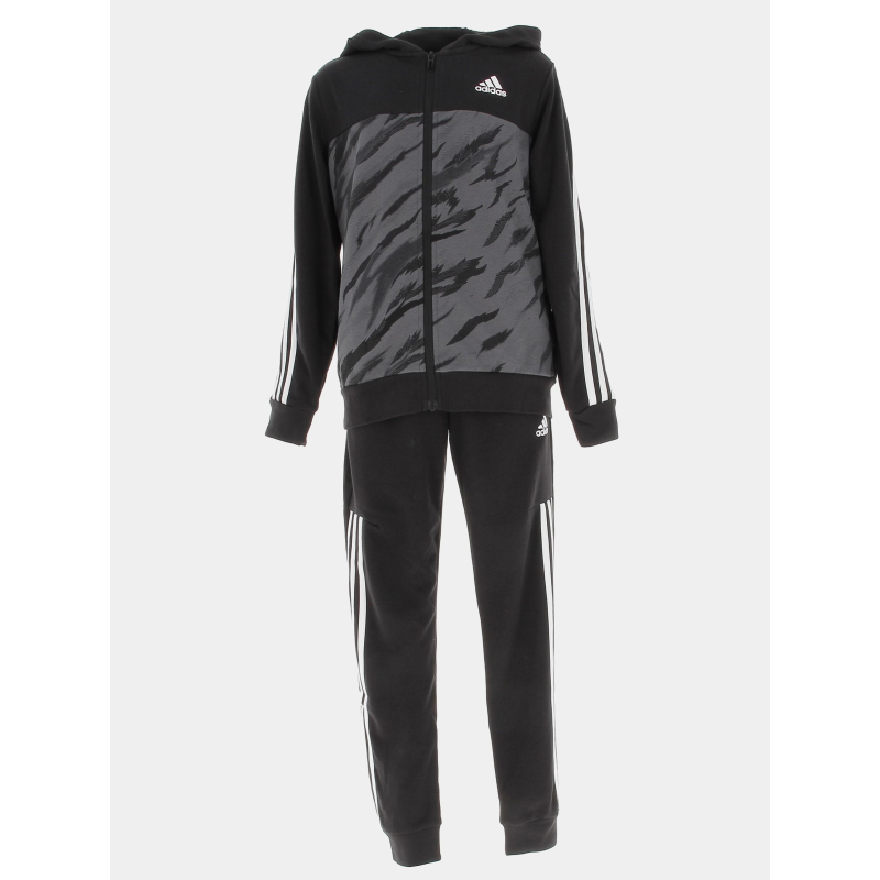 Survêtement sport veste pant noir enfant - Adidas