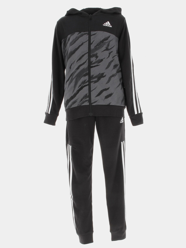 Survêtement sport veste pant noir enfant - Adidas