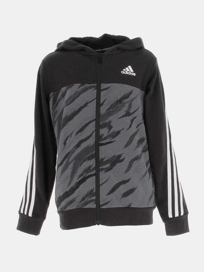 Survêtement sport veste pant noir enfant - Adidas