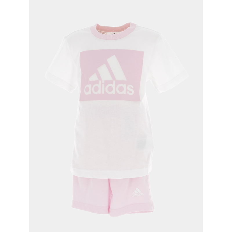 Ensemble t-shirt short rose fille - Adidas