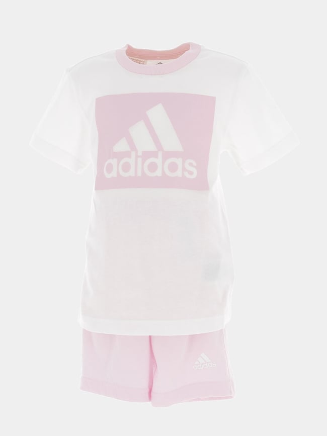 Ensemble t-shirt short rose fille - Adidas