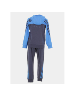 Survêtement sweat zippée bleu garçon - Adidas