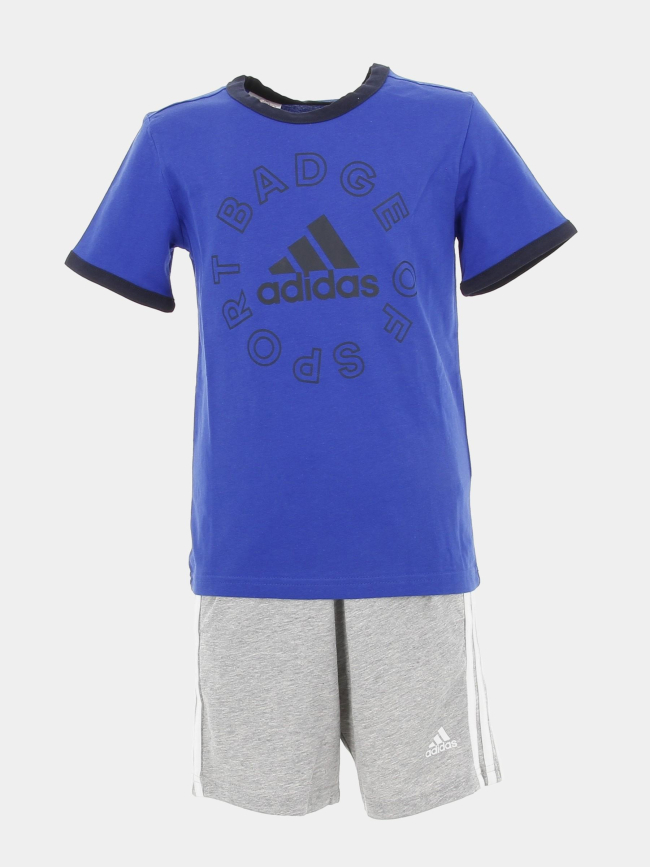 Ensemble t-shirt short bleu garçon - Adidas