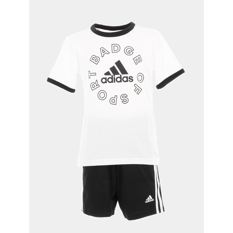 Ensemble t-shirt short blanc garçon - Adidas
