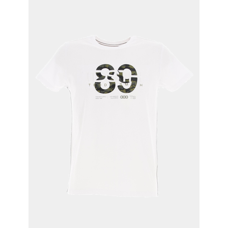 T-shirt alt blanc garçon - Teddy Smith