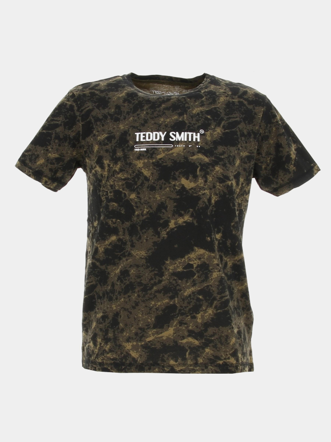 T-shirt dye kaki garçon - Teddy Smith